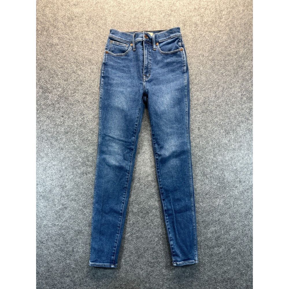Madewell Jeans‎ Women's 26T 10" High Rise Skinny Medium Blue Stretch Denim